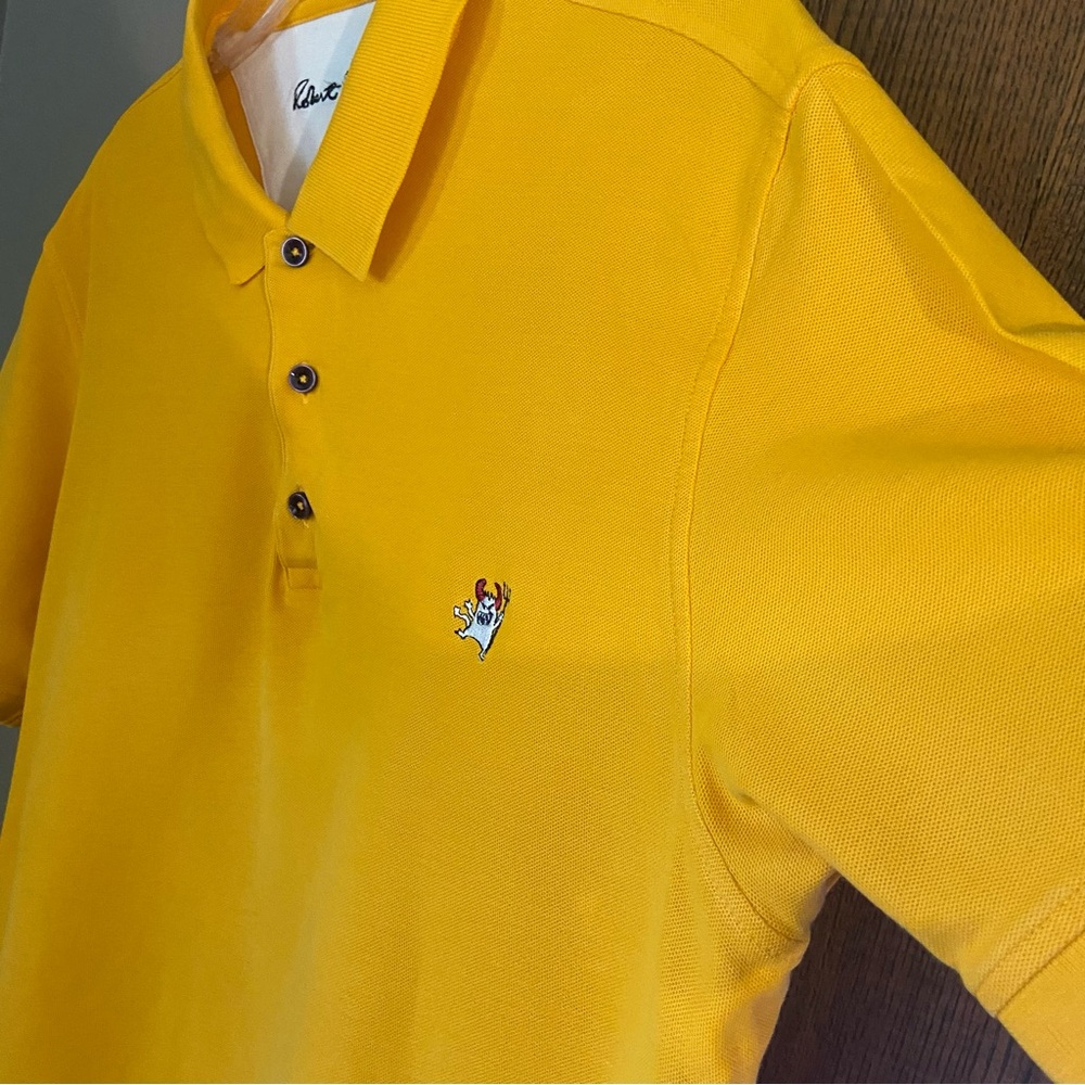 Robert Graham Orange Cotton Short Sleeve Polo Golf Shirt Size XL - Picture 10 of 12